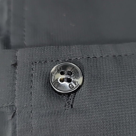 GANNI Ruffled-Collar Smocked Chiffon Dress Size 32 Or Size 0 - Picture 11 of 16